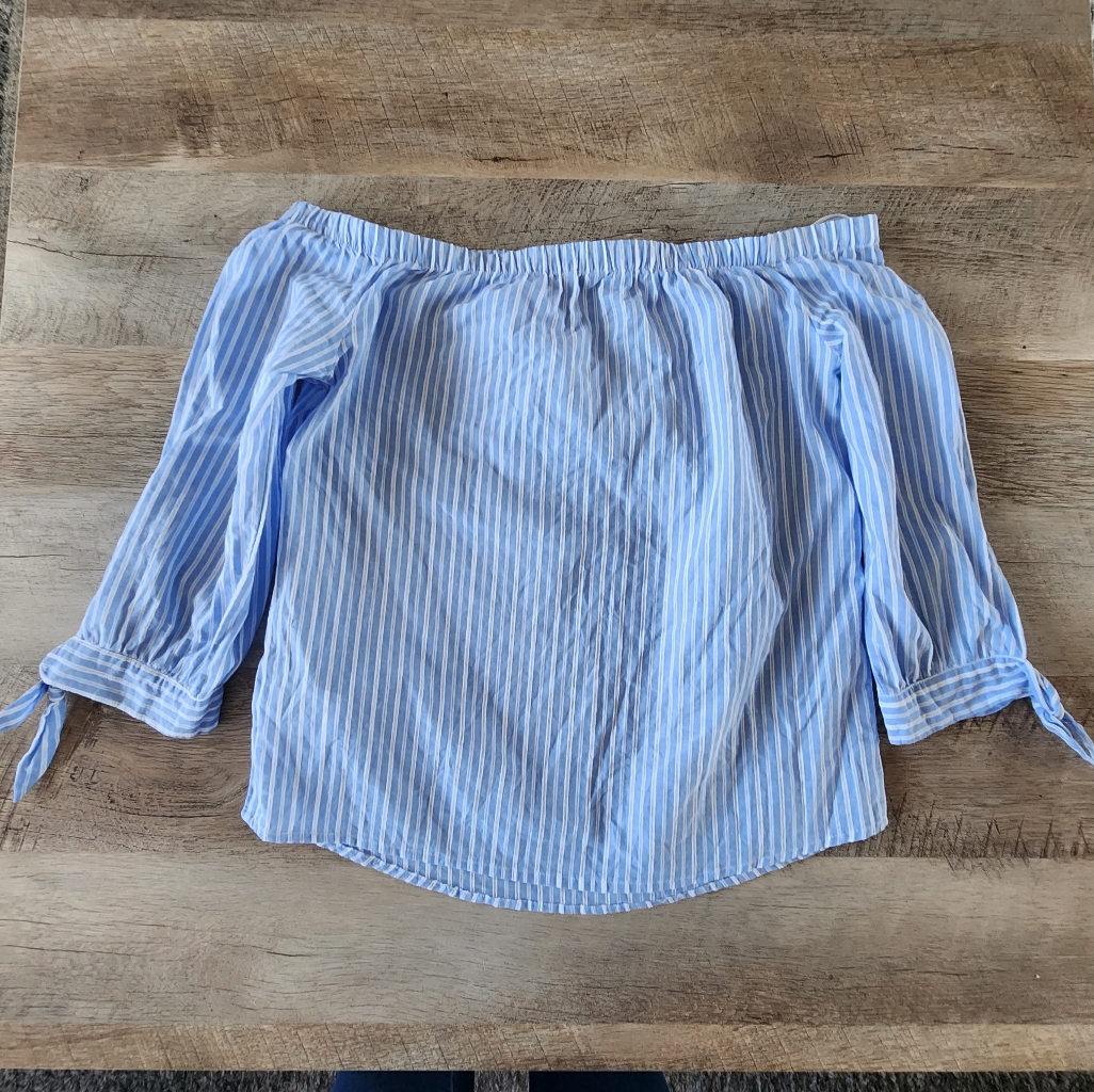 Striped Off-Shoulder Blouse